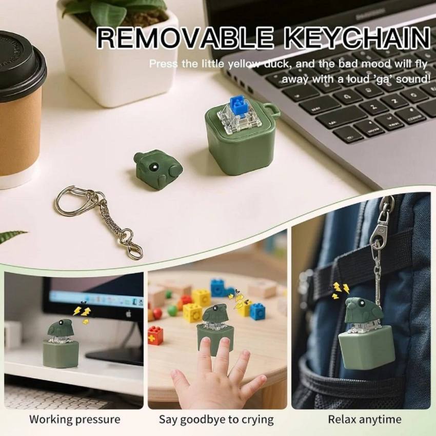 CroakBuddy | Rechargeable Frog Sound Keychain