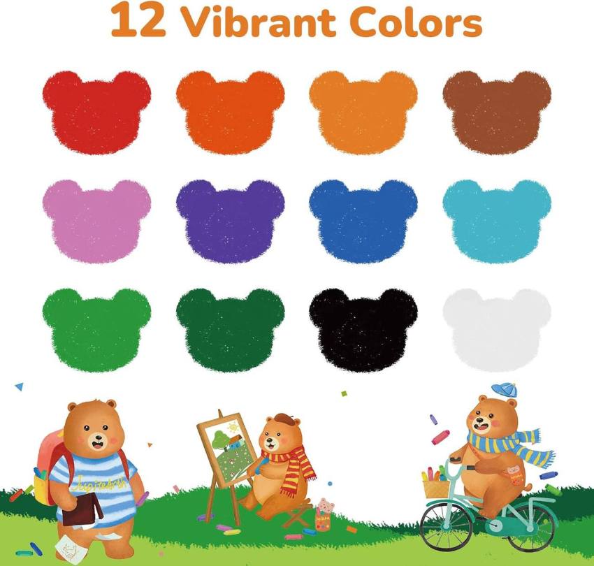 ColorTwist | 12 Color Washable Crayon Art Set