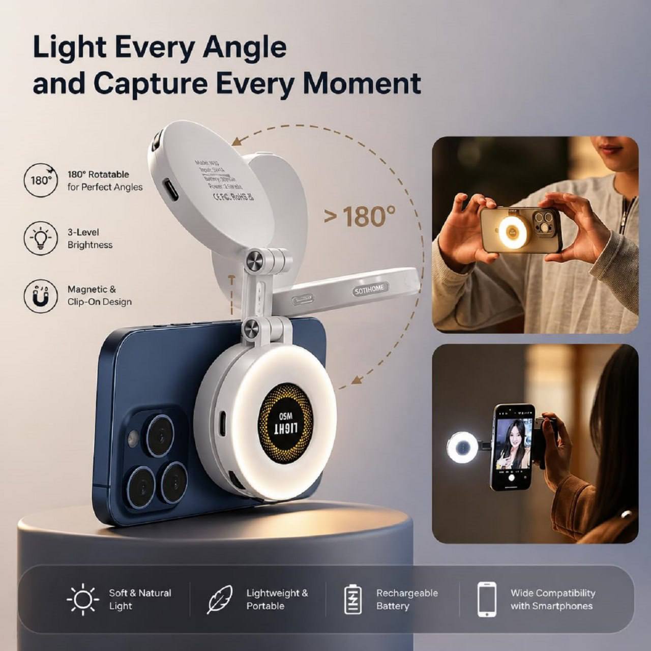 MagGlow | Magnetic Selfie Ring Light