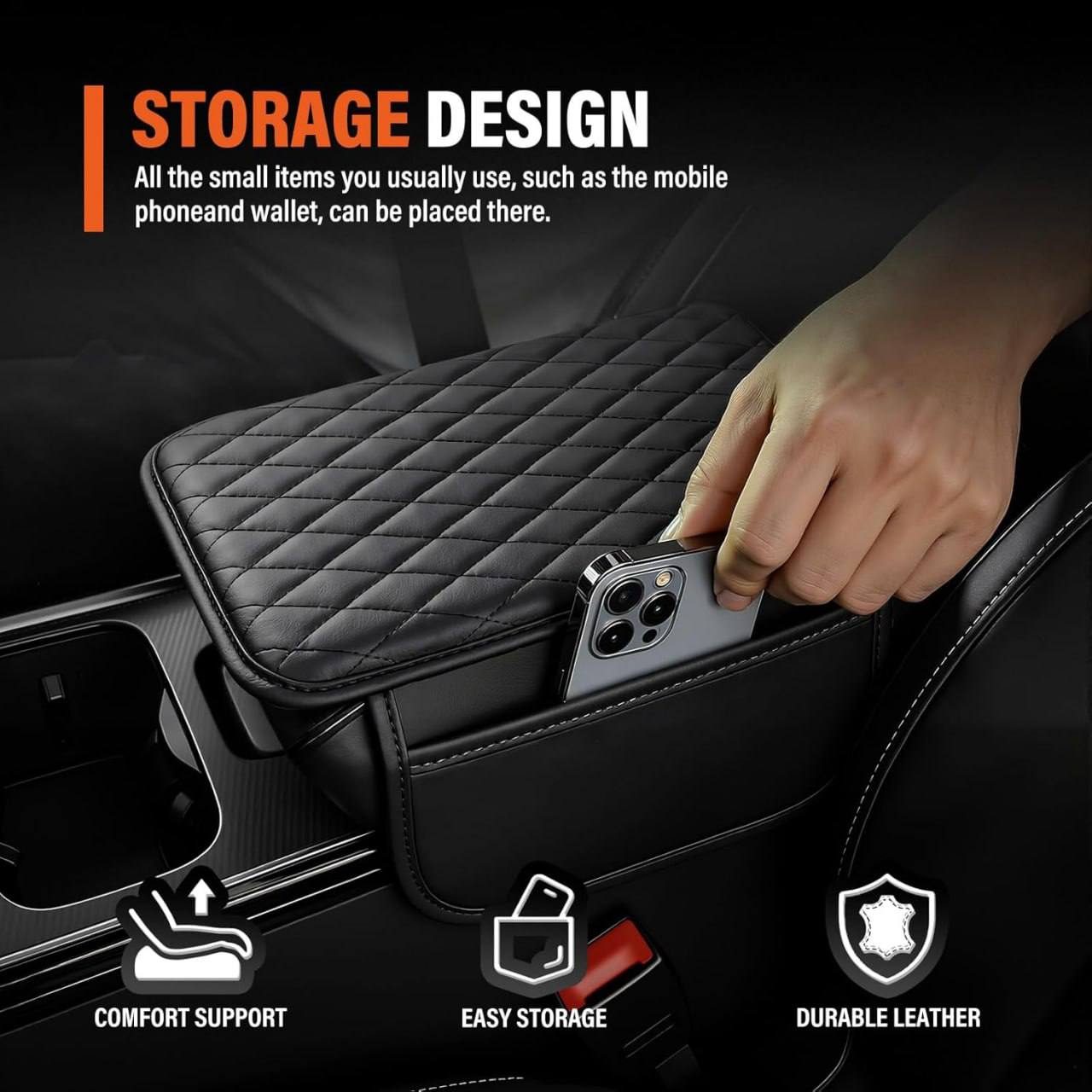 DriveComfort | Universal Car Armrest Cushion