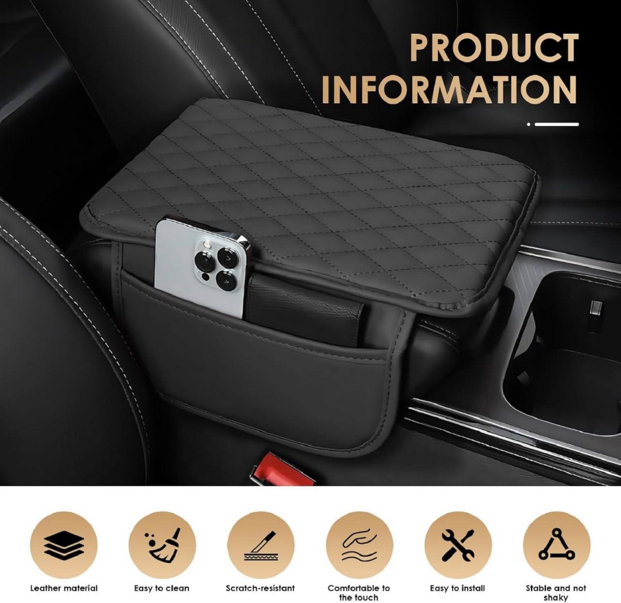 DriveComfort | Universal Car Armrest Cushion
