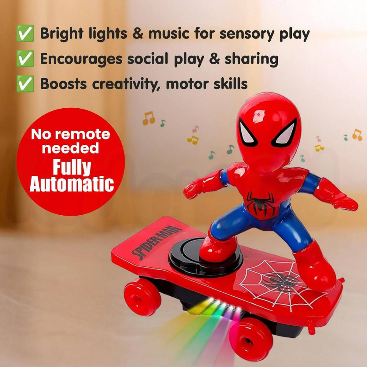 StuntSpin | Electric Superhero Skateboard Toy