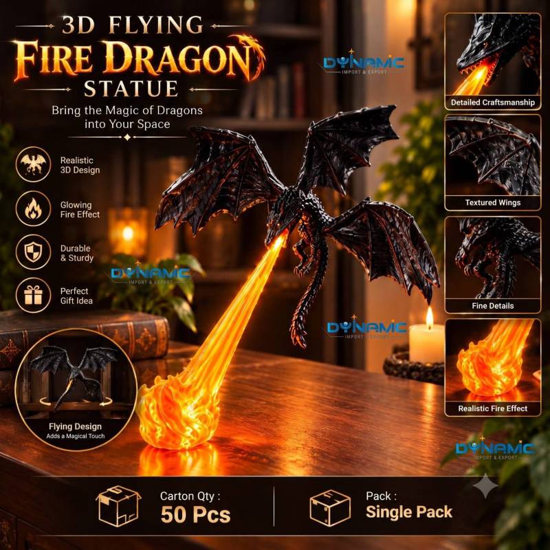 DragonFlame | 3D Flying Dragon LED Lamp