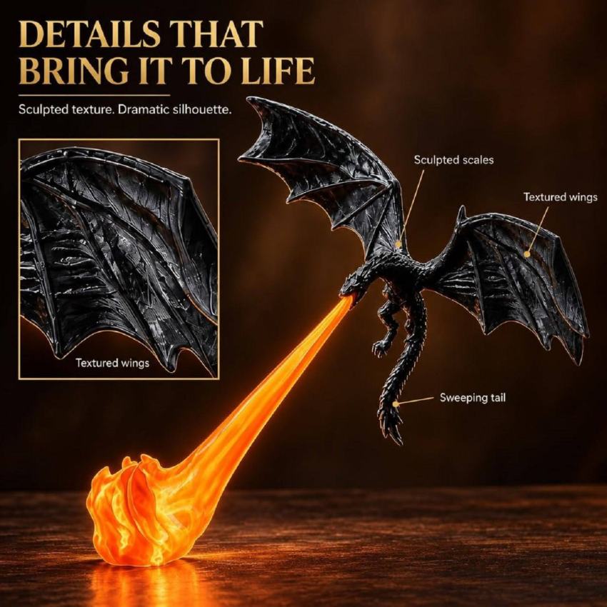 DragonFlame | 3D Flying Dragon LED Lamp